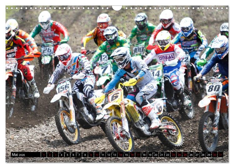 Produktbild: Moto Cross (Wandkalender 2026 DIN A3 quer), CALVENDO Monatskalender