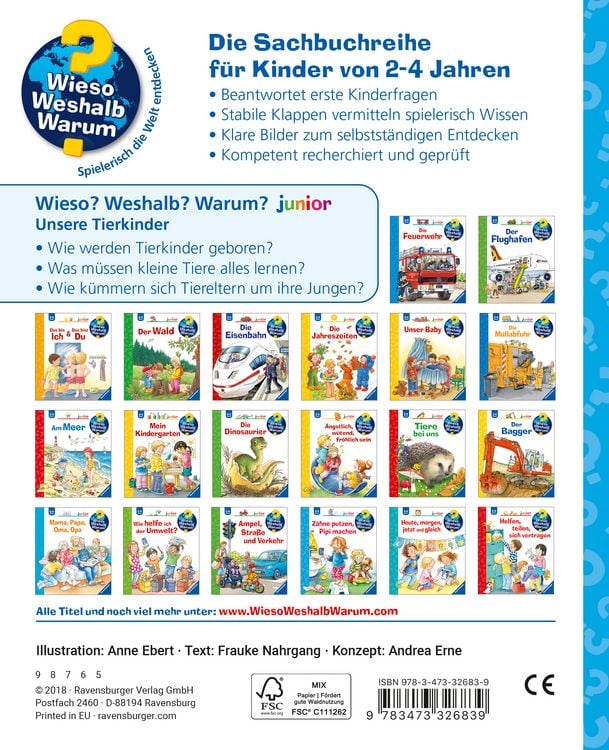 Unsere Tierkinder / Wieso? Weshalb? Warum? Junior Bd. 15