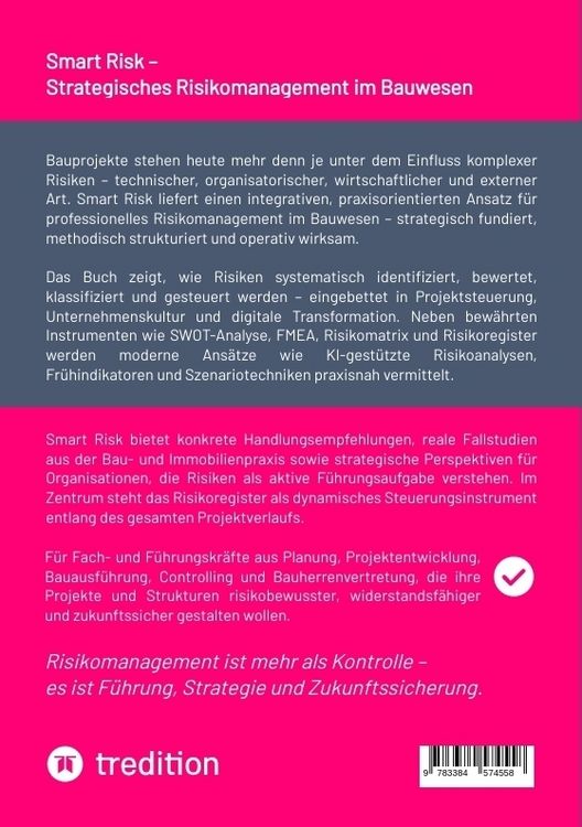 Produktbild: Smart Risk &ndash; Strategisches Risikomanagement im Bauwesen