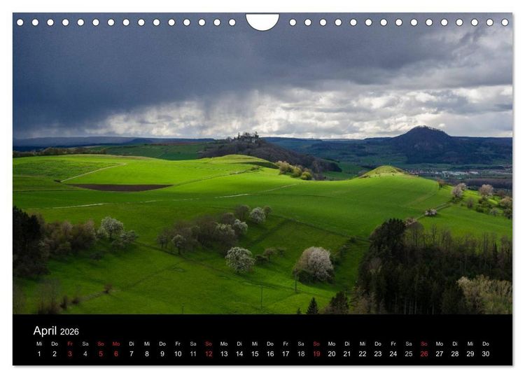 Produktbild: Vulkanlandschaft Hegau 2026 (Wandkalender 2026 DIN A4 quer), CALVENDO Monatskalender