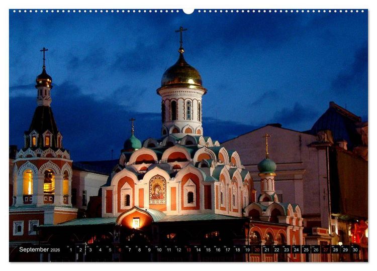 Produktbild: Weltmetropole Moskau (hochwertiger Premium Wandkalender 2026 DIN A2 quer), Kunstdruck in Hochglanz