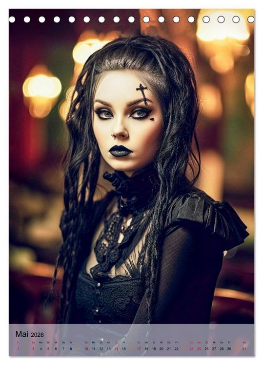 Produktbild: Gothic ist cool (Tischkalender 2026 DIN A5 hoch), CALVENDO Monatskalender