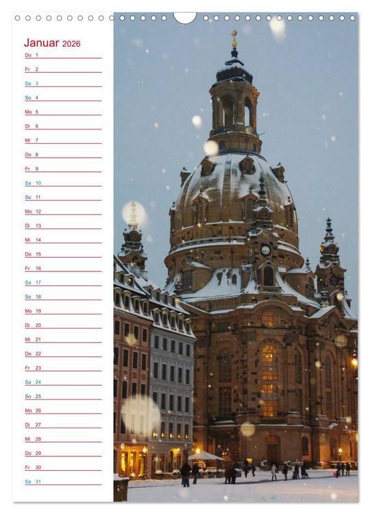 Produktbild: Frauenkirche Dresden (Wandkalender 2026 DIN A3 hoch), CALVENDO Monatskalender
