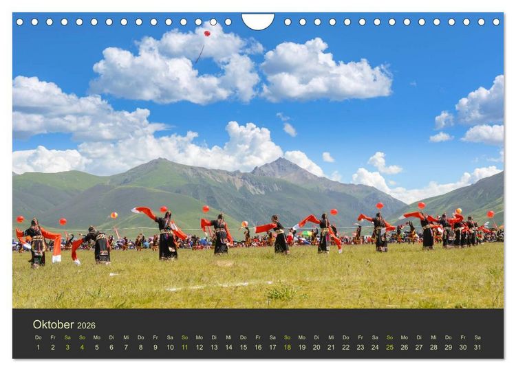 Produktbild: Kham - Tibets abgelegenes Hochland (Wandkalender 2026 DIN A4 quer), CALVENDO Monatskalender