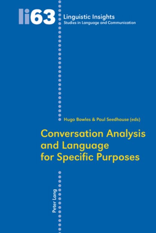 Produktbild: Conversation Analysis and Language for Specific Purposes