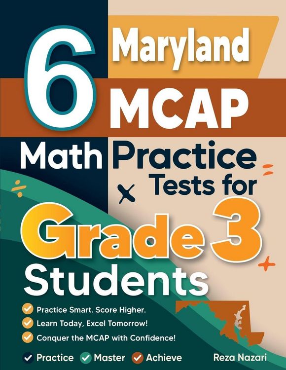 Produktbild: 6 Maryland MCAP Math Practice Tests for Grade 3 Students