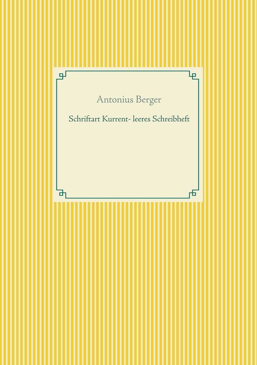 Produktbild: Schriftart Kurrent - leeres Schreibheft