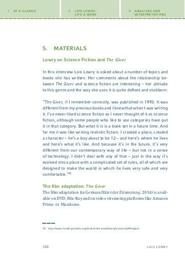 Produktbild: The Giver von Lois Lowry