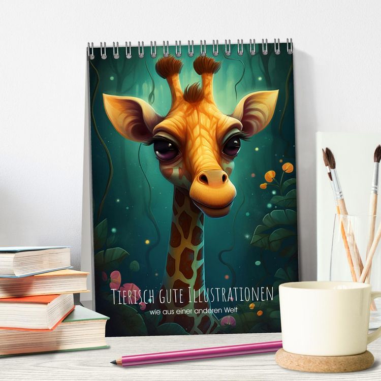 Produktbild: Tierisch gute Illustrationen wie aus einer anderen Welt (Tischkalender 2026 DIN A5 hoch), CALVENDO Monatskalender