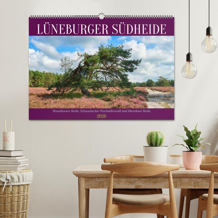 Produktbild: L&uuml;neburger S&uuml;dheide (Wandkalender 2026 DIN A2 quer), CALVENDO Monatskalender