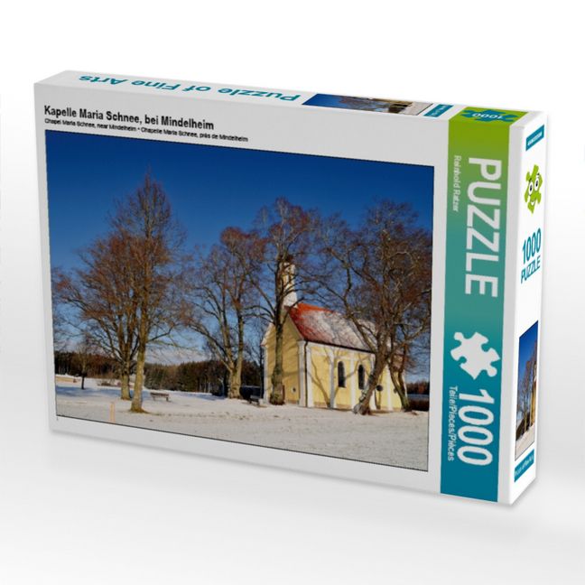 Produktbild: CALVENDO Puzzle Kapelle Maria Schnee, bei Mindelheim | 1000 Teile Lege-Gr&ouml;&szlig;e 64x48cm Foto-Puzzle f&uuml;r gl&uuml;ckliche Stunden