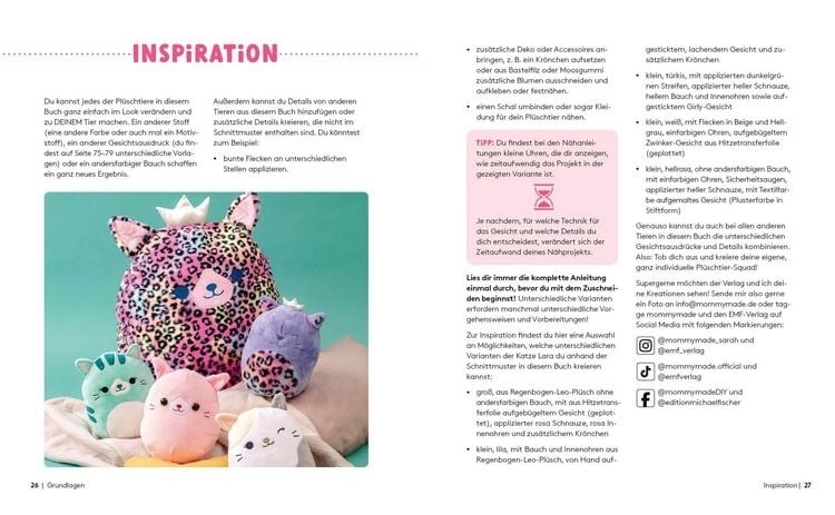 Produktbild: So squishy n&auml;hen: Niedliche Pl&uuml;schtiere in gro&szlig; und klein f&uuml;r Squishmallow-Fans mit @mommymade