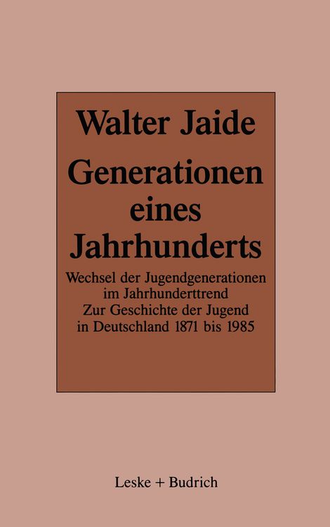 Produktbild: Generationen eines Jahrhunderts