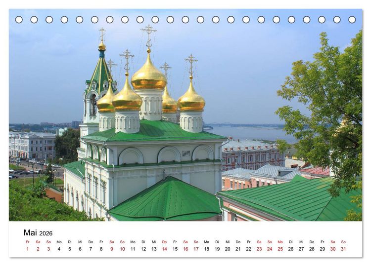 Produktbild: Goldenes Russland (Tischkalender 2026 DIN A5 quer), CALVENDO Monatskalender