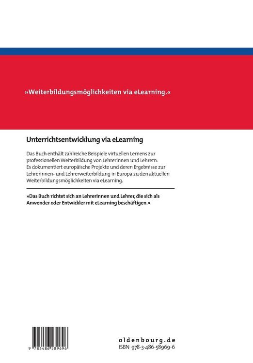 Produktbild: Unterrichtsentwicklung via eLearning