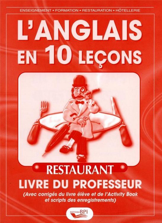 Produktbild: Anglais 10 Lecons Restaurant - Livre Professeur