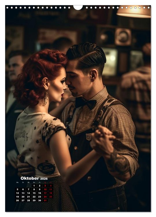 Produktbild: Rockabilly (Wandkalender 2026 DIN A3 hoch), CALVENDO Monatskalender