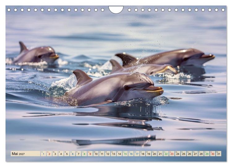 Produktbild: Die intelligentesten Tiere - Weltweit (Wandkalender 2027 DIN A4 quer), CALVENDO Monatskalender