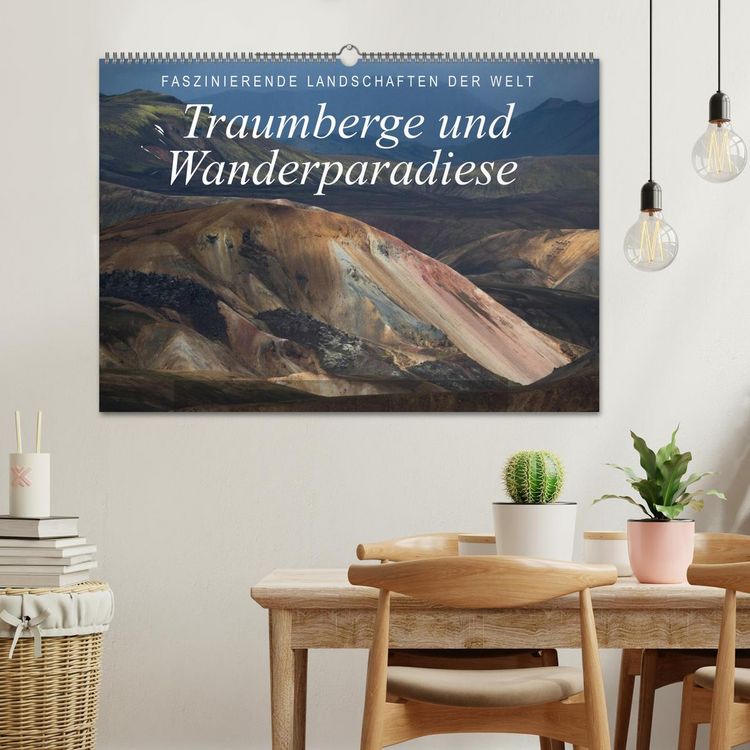 Produktbild: Faszinierende Landschaften der Welt: Traumberge und Wanderparadiese (Wandkalender 2026 DIN A2 quer), CALVENDO Monatskalender