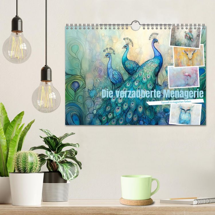 Produktbild: Die verzauberte Menagerie (Wandkalender 2026 DIN A4 quer), CALVENDO Monatskalender