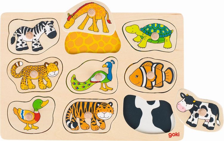 Produktbild: Steckpuzzle mit Hintergrund Was geh&ouml;rt zu wem?