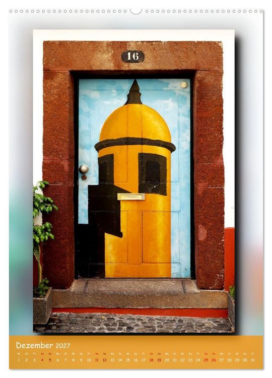 Produktbild: T&uuml;ren in Madeira (Wandkalender 2027 DIN A2 hoch), CALVENDO Monatskalender