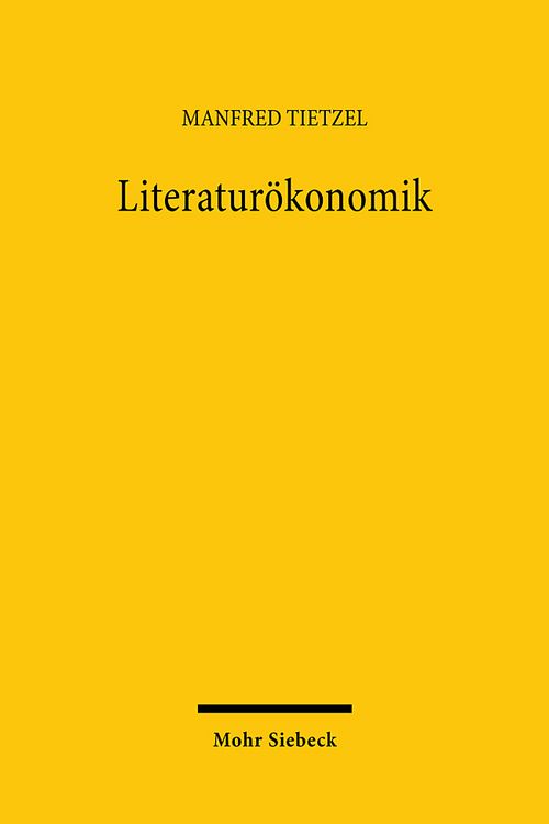Produktbild: Literatur&ouml;konomik