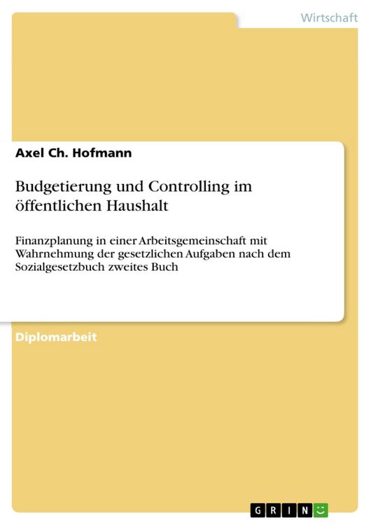 Produktbild: Budgetierung und Controlling im &ouml;ffentlichen Haushalt