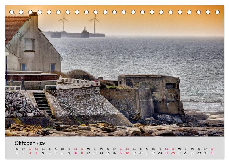 Produktbild: Bunker Zeitzeugen der Geschichte (Tischkalender 2026 DIN A5 quer), CALVENDO Monatskalender