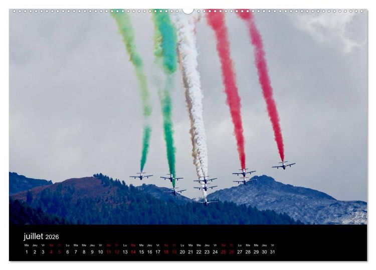 Produktbild: Les Frecce Tricolori (Calendrier mural 2026 DIN A2 vertical) calendrier de bureau