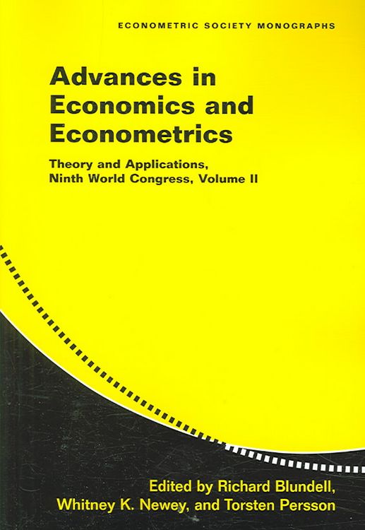 Produktbild: Advances Economics Econometrics v2