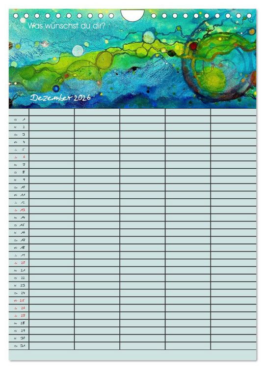 Produktbild: Gl&uuml;ckstage (Wandkalender 2026 DIN A4 hoch), CALVENDO Monatskalender