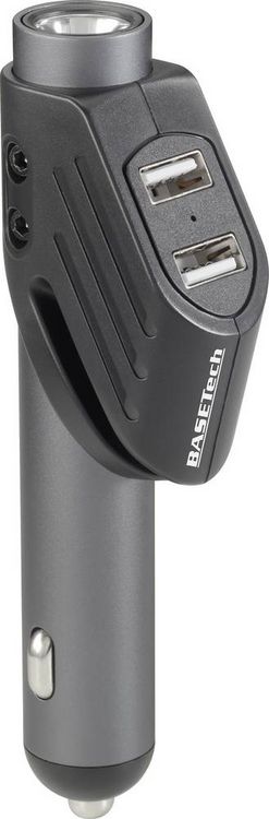 Produktbild: Basetech BT-2357759 BT99 Nothammer Gurtschneider, LED-Leuchte Pkw, Lkw, SUV, Van, Wohnmobile, Bus (L x B x H) 128 x 24 x 45 mm 1 St.