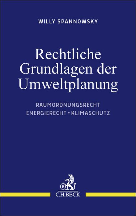 Produktbild: Rechtliche Grundlagen der Umweltplanung