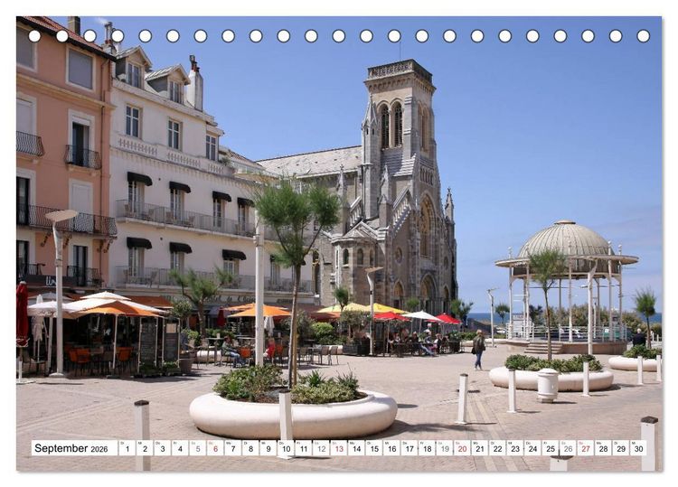 Produktbild: Biarritz (Tischkalender 2026 DIN A5 quer), CALVENDO Monatskalender