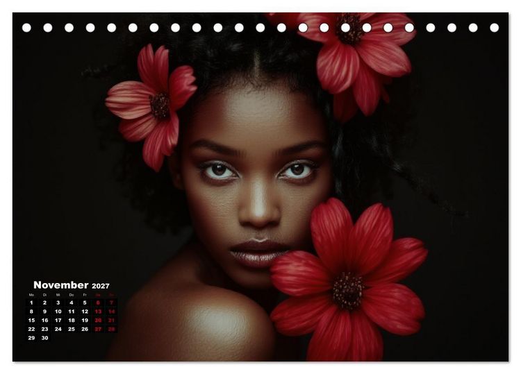 Produktbild: Florale Anmut (Tischkalender 2027 DIN A5 quer), CALVENDO Monatskalender