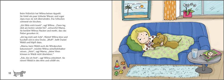 Produktbild: Wilma und die Windpocken - Das Bilder-Erz&auml;hlbuch f&uuml;r Kinder, die Windpocken haben oder mehr dar&uuml;ber wissen wollen