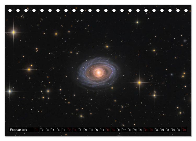 Produktbild: Galaxien im Universum (Tischkalender 2026 DIN A5 quer), CALVENDO Monatskalender