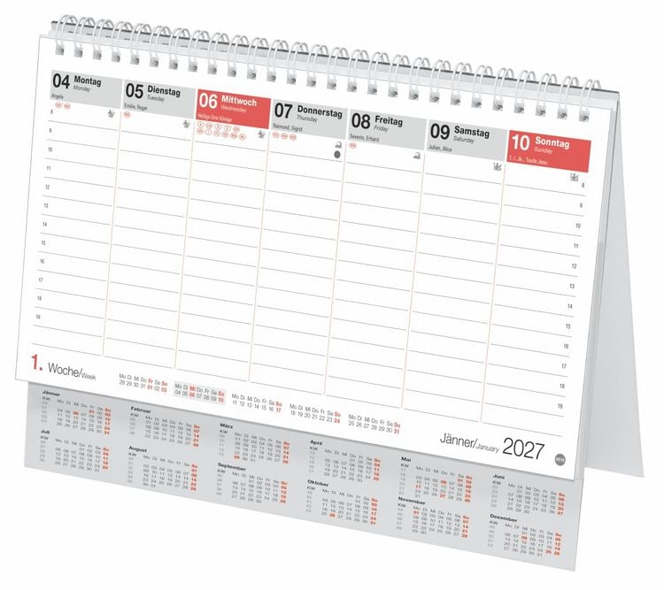 Produktbild: Schreibtischkalender &Ouml;sterreich gro&szlig; 2027
