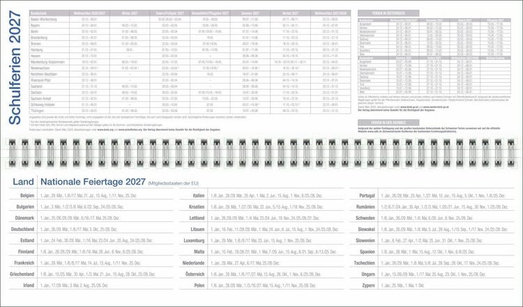 Produktbild: Wochenquerplaner, anthrazit 2027