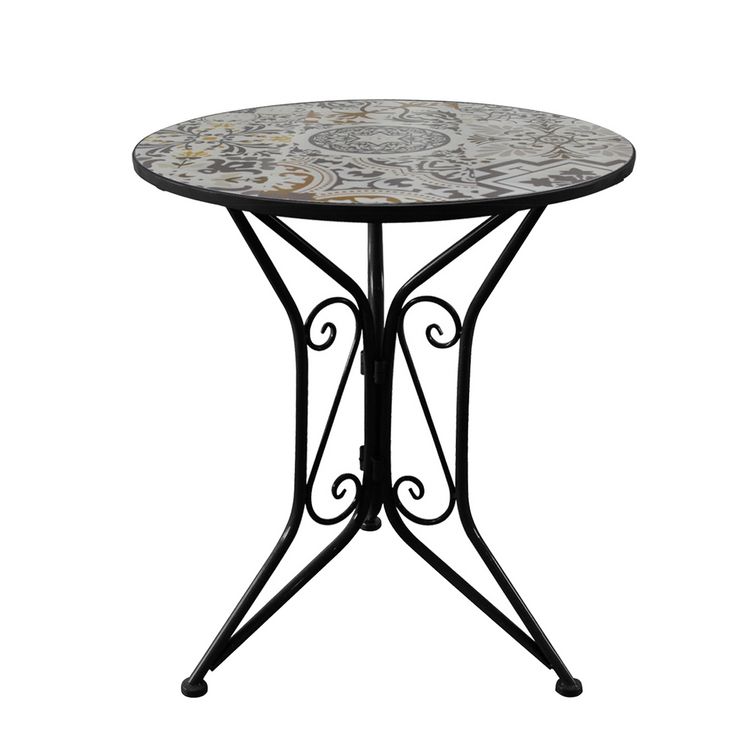 Produktbild: HTI-Living Gartentisch Metall Schwarz Algier Gartentisch Metall Schwarz Algier