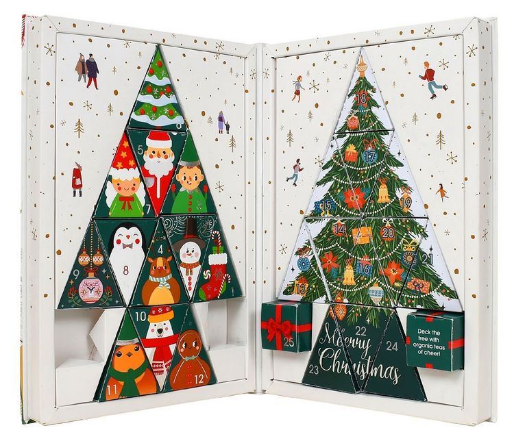 Produktbild: ETS - Teebuch Adventskalender, BIO, 25 Pyramidenbeutel
