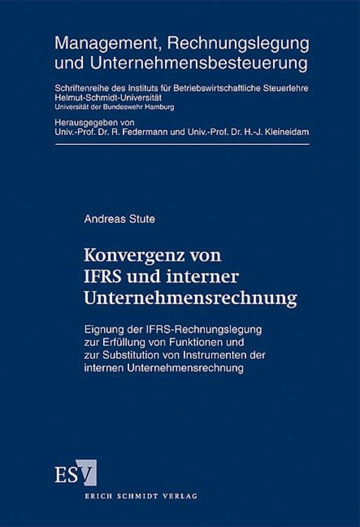 Produktbild: Konvergenz von IFRS und interner Unternehmensrechnung
