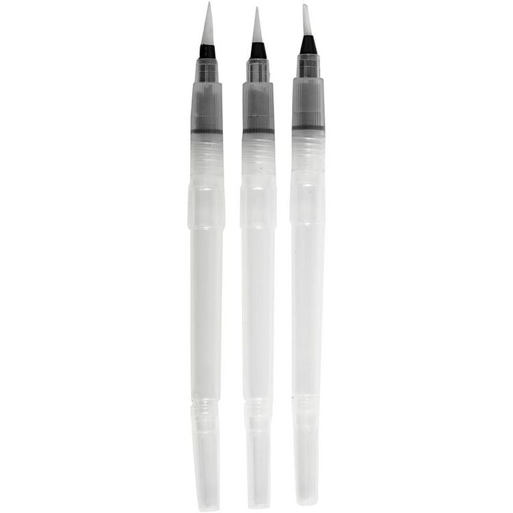 Produktbild: Creativ Company Wasserpinsel, Gr&ouml;&szlig;e S + M + L , 10 ml, 3 Stk