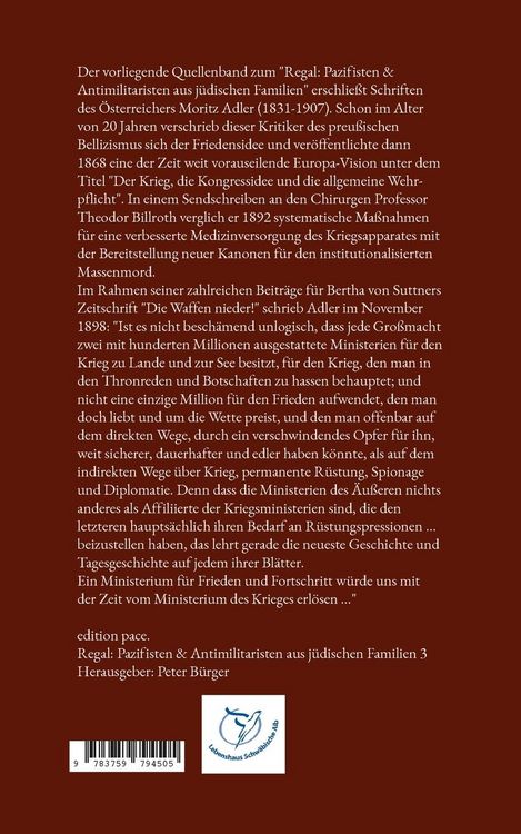 Produktbild: Wenn du den Frieden willst, bereite Frieden vor