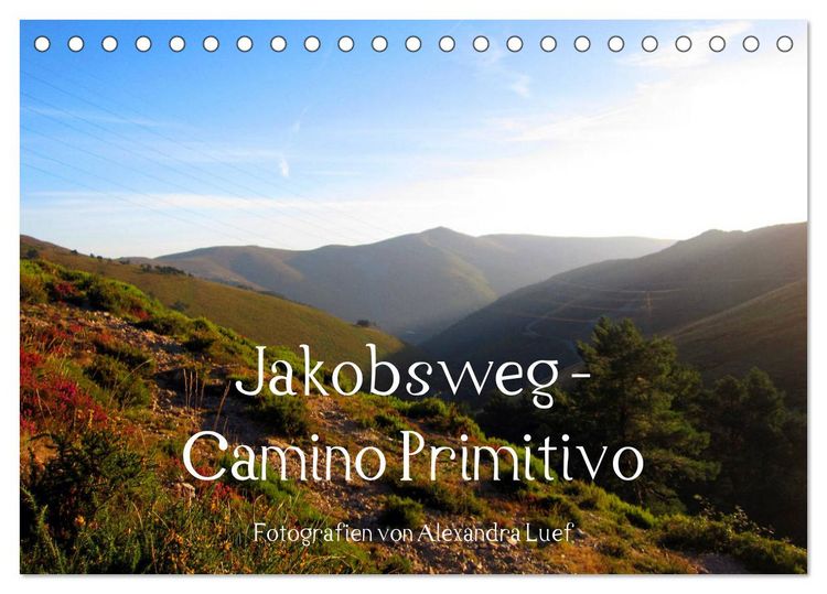Produktbild: Jakobsweg - Camino Primitivo (Tischkalender 2026 DIN A5 quer), CALVENDO Monatskalender