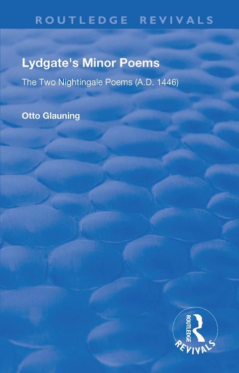 Produktbild: Lydgate's Minor Poems