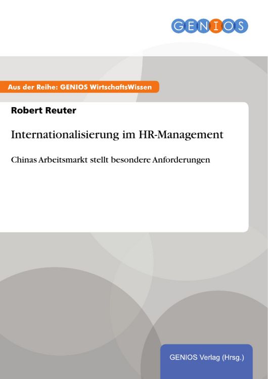 Produktbild: Internationalisierung im HR-Management
