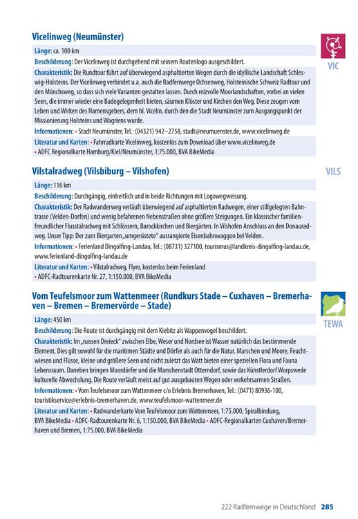 Produktbild: ADFC-Ratgeber 260 Radfernwege in Deutschland