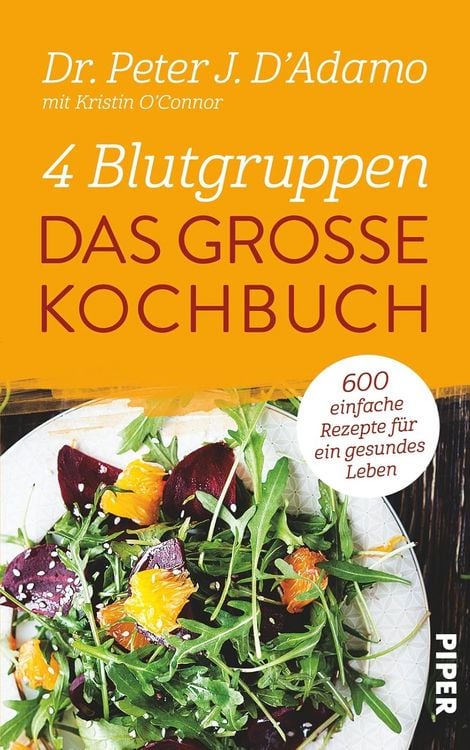 Produktbild: 4 Blutgruppen - Das gro&szlig;e Kochbuch